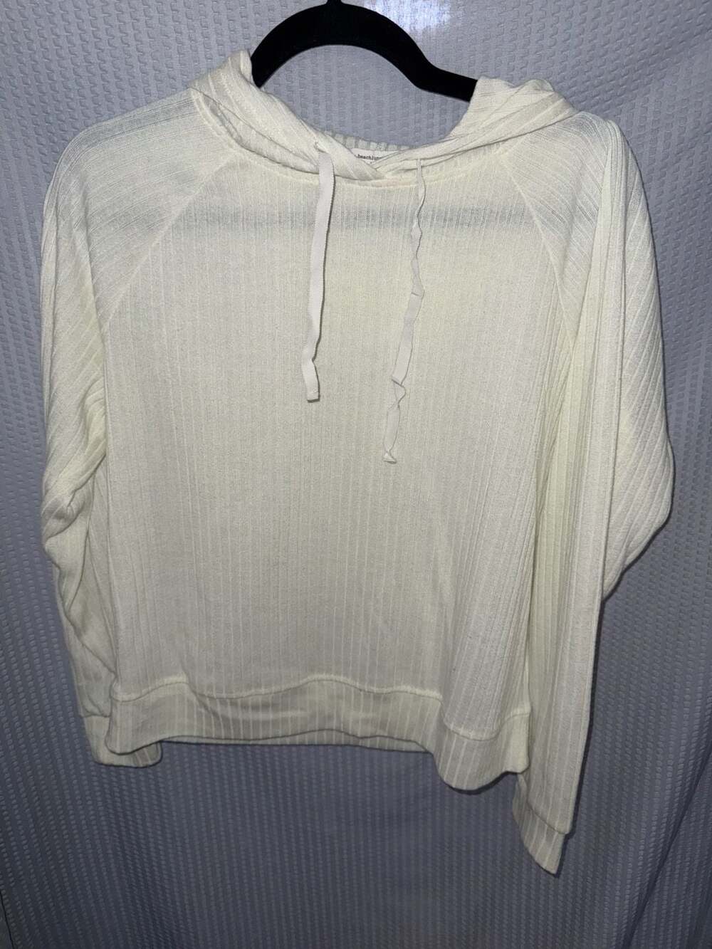 beachlunchlounge Ribbed Knit Hoodie Size S/P